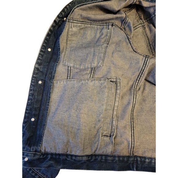 Cabelas Outdoor Gear Long Sleeve Mens Denim Jacket Harley-Davidson Patches Large - Picture 11 of 12